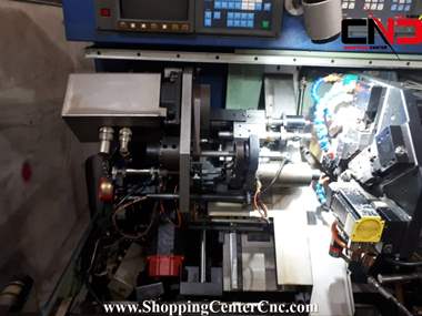 طول تراش سی ان سی شش محور Tornos ENC 75 ساخت سوئیس
